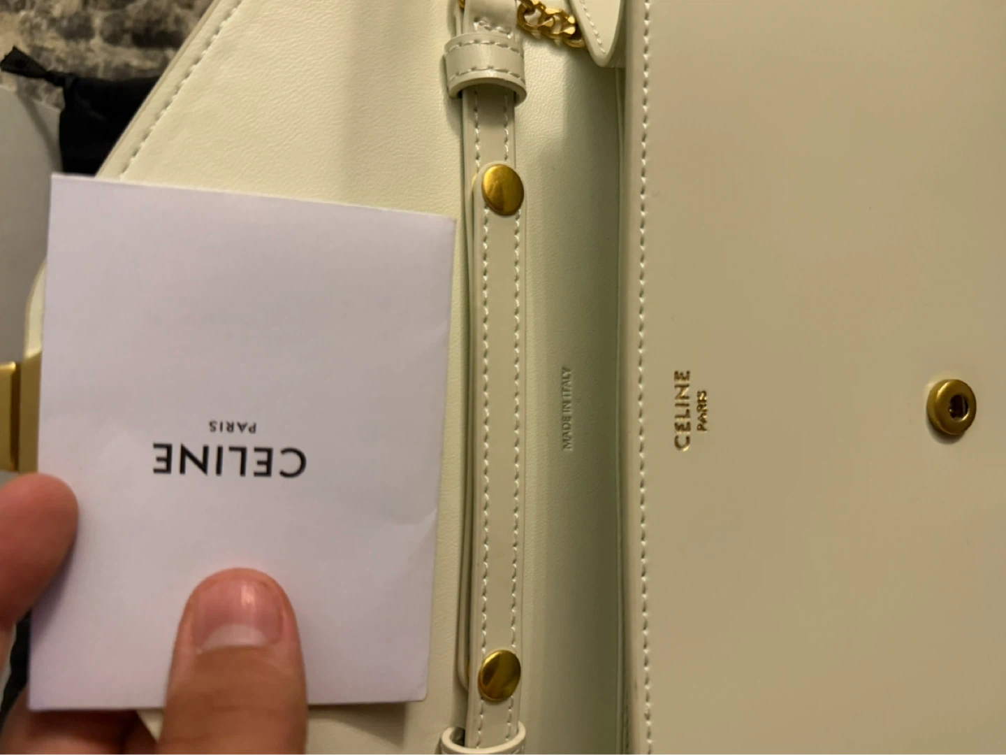 Celine Triomphe Wallet on Chain - photo 4