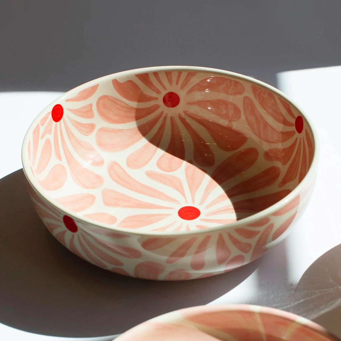 🍍NEW! RISE AND SHINE CERAMICS Ceramic Bowl in Retro Flower Print - photo 2