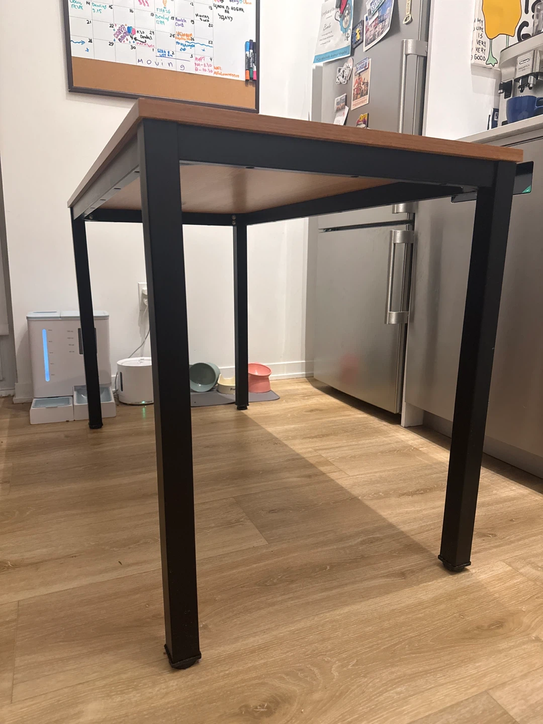 Wooden Top Table with Black Metal Legs - photo 3