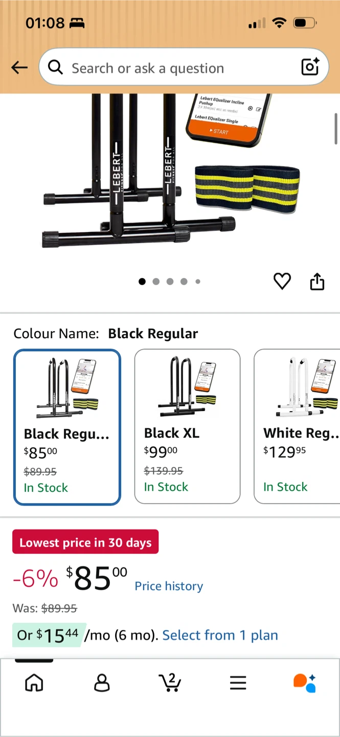 Lebert Fitness Equalizers Dip Bars - Black Regular - photo 3