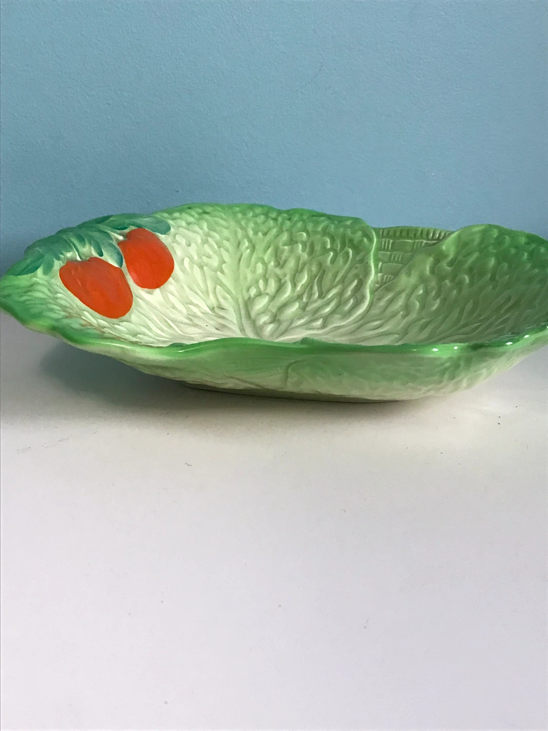 Vintage Midwinter Porcelain Cabbage Leaf Collector’s Dish - photo 5
