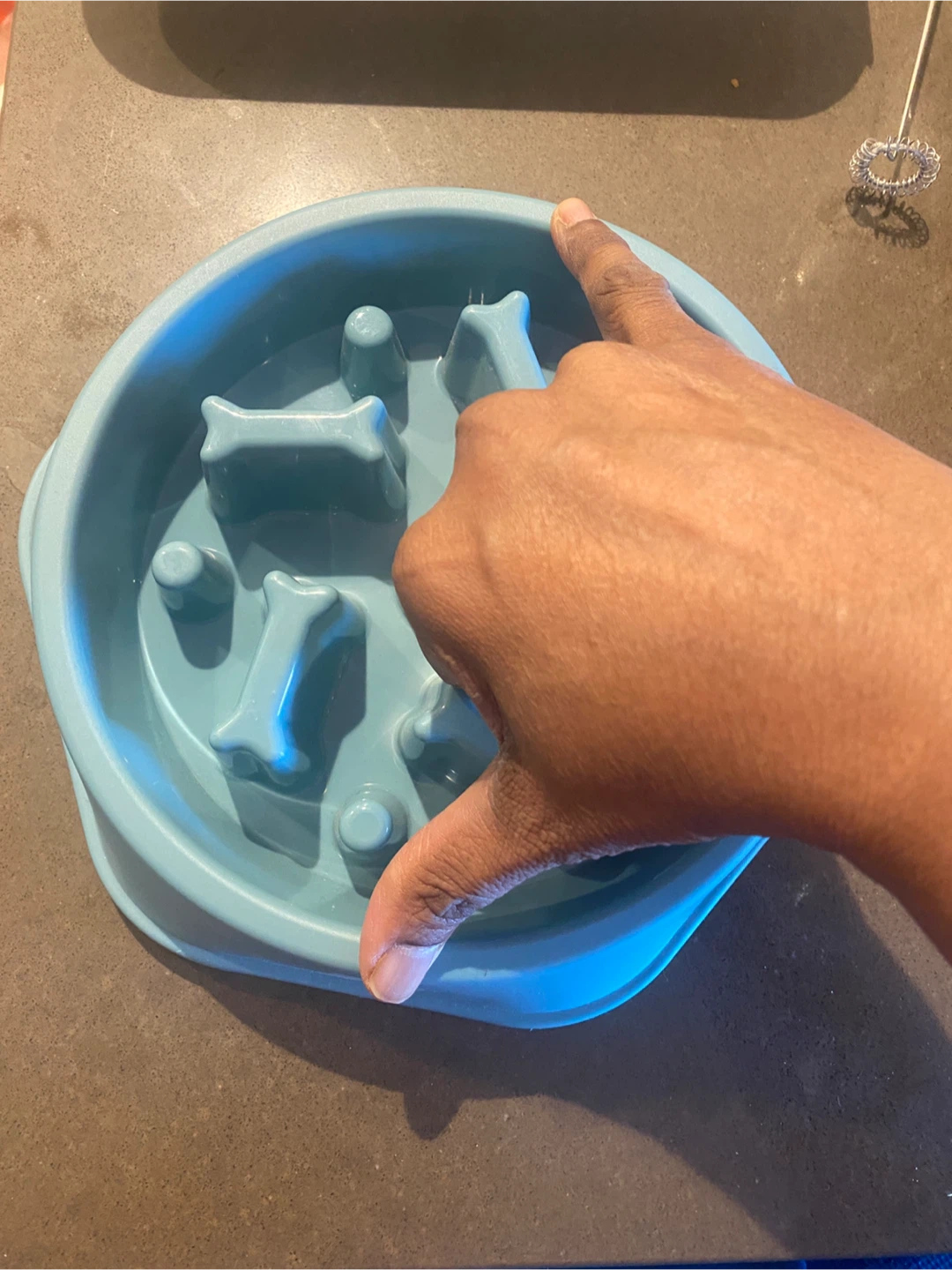 Light Blue Pet Slow Feeder Bowl - photo 2