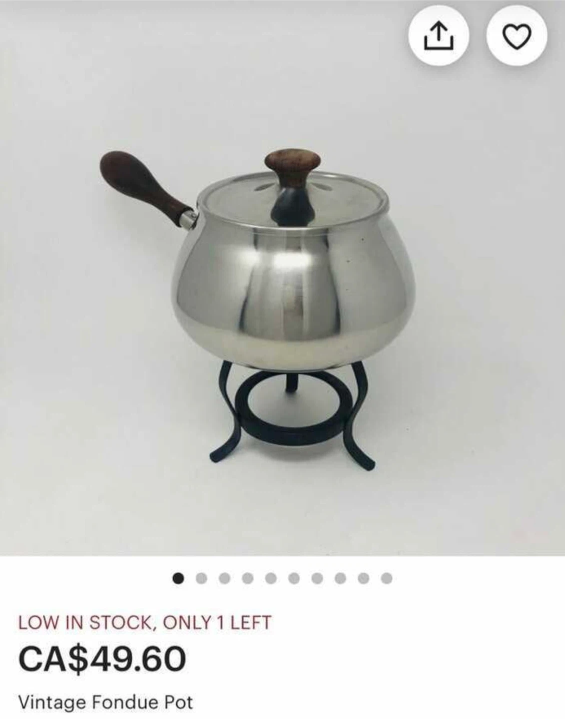 VINTAGE FONDUE POT (Made in Japan) - photo 5
