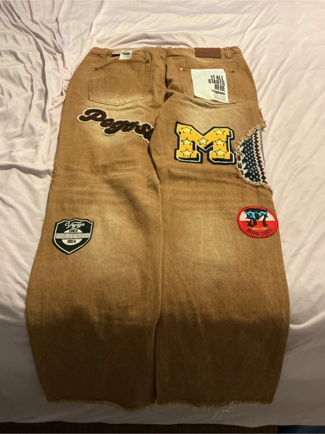 Voyage Studio Patch Jeans Brown Size 36 - photo 2