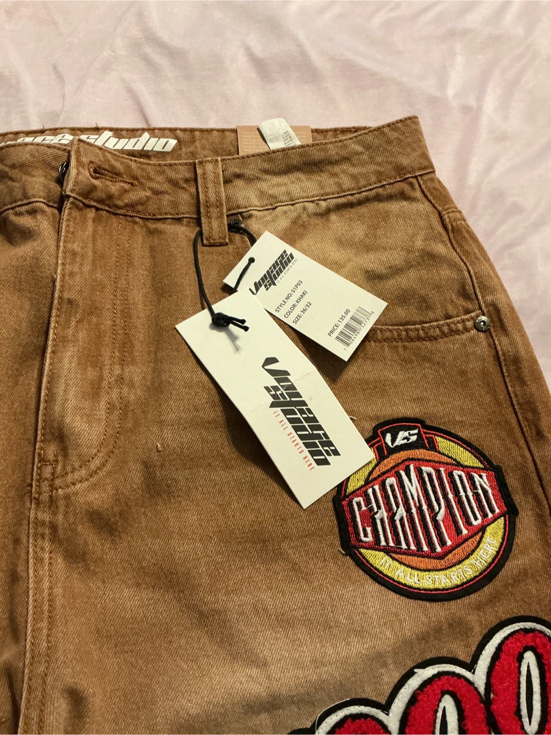 Voyage Studio Patch Jeans Brown Size 36 - photo 3