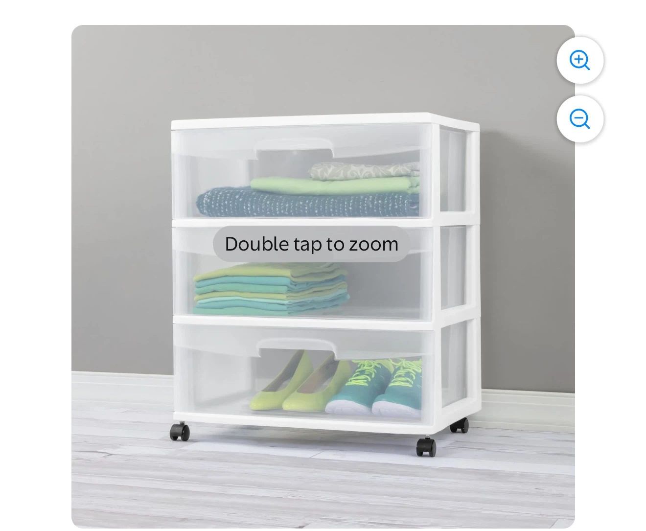 Sterilite 3-Drawer Rolling Storage Cart - photo 3