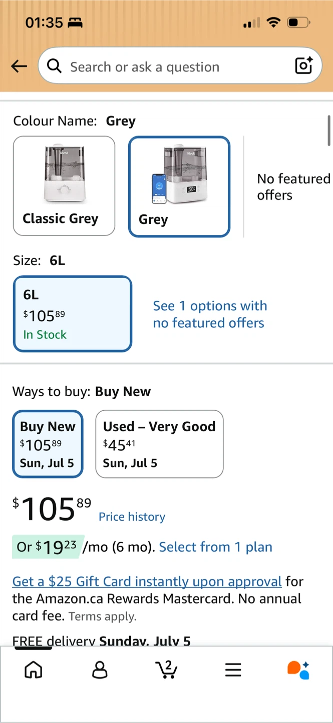 Levoit 6L Smart Humidifier Grey - photo 3