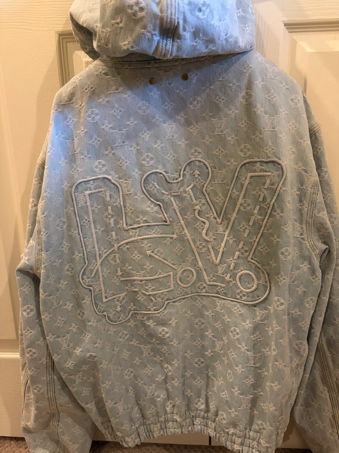 Louis Vuitton x NBA Monogram Denim Hoodie Jacket - photo 2
