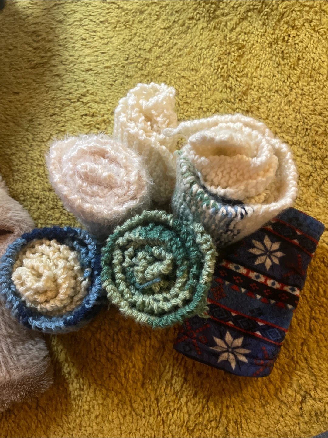 Bear Hooded Scarf + handmade muffler - photo 2