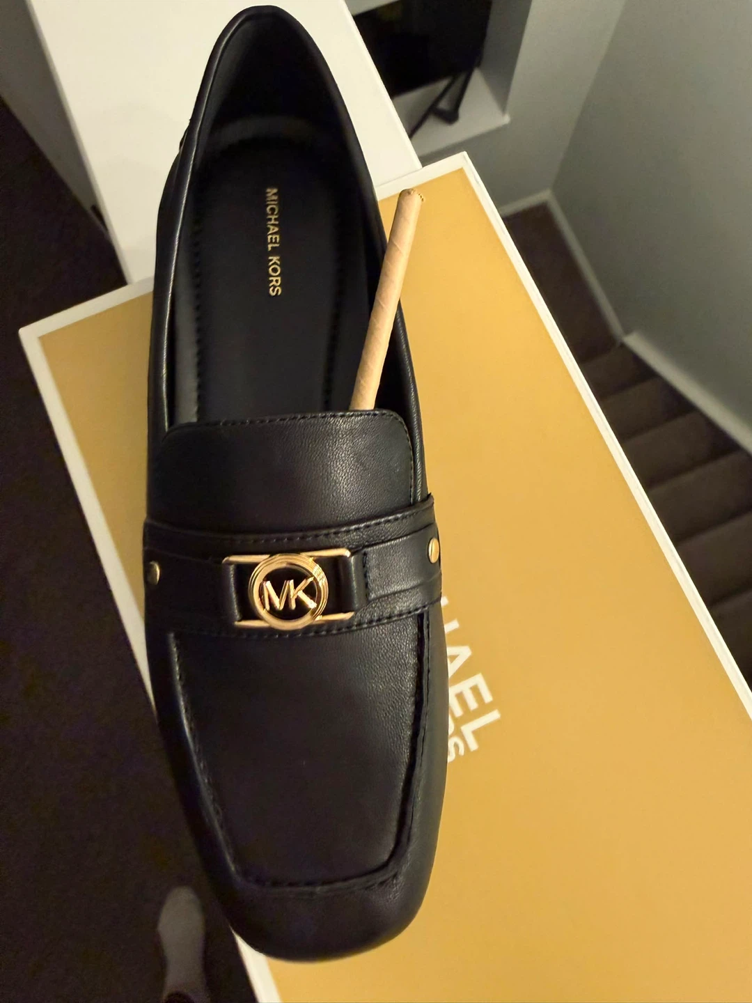 Michael Kors Black Leather Loafers - photo 3