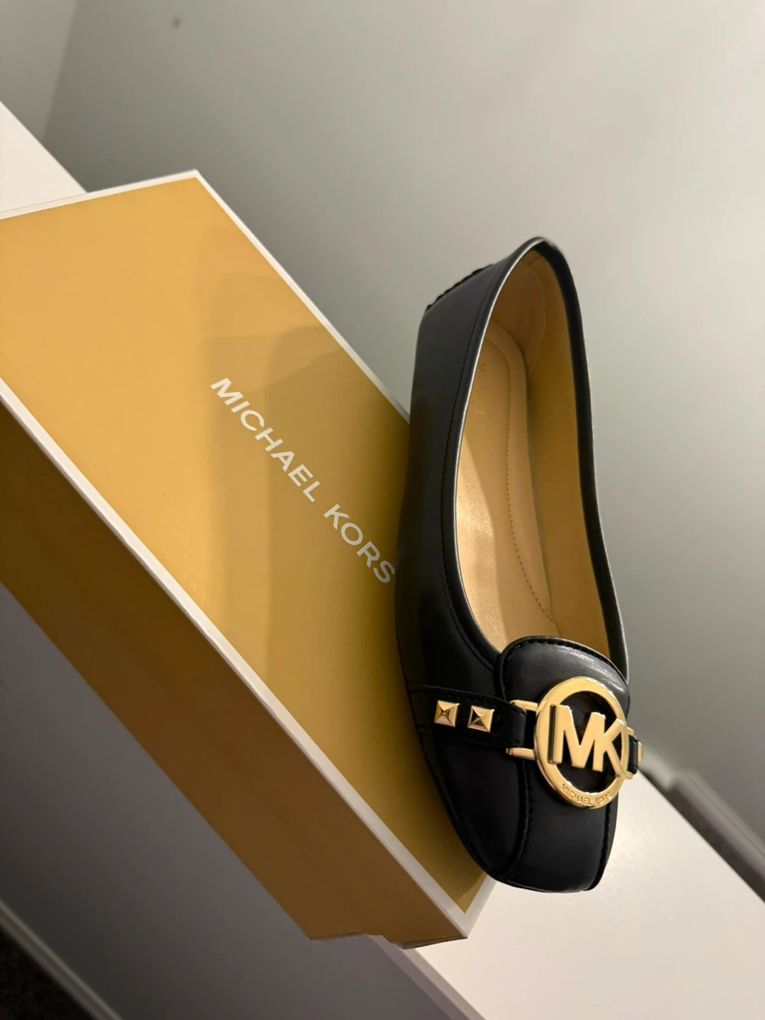 Michael Kors Black Leather Loafers