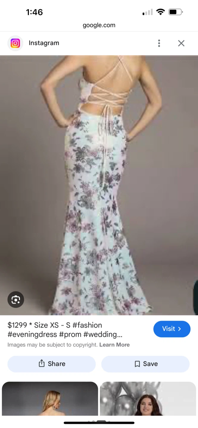 City Triangles Floral Sequin Gown XL - photo 3
