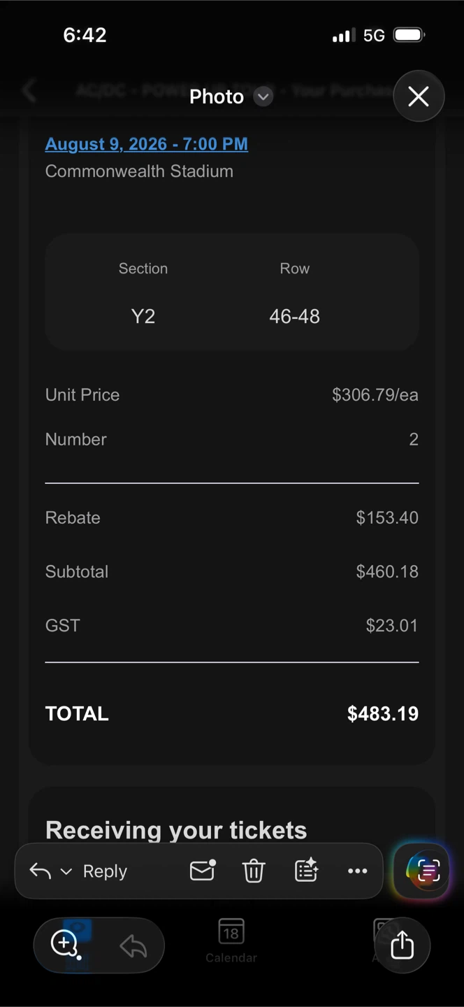 AC/DC - POWER UP Tour Tickets - August 9, 2026