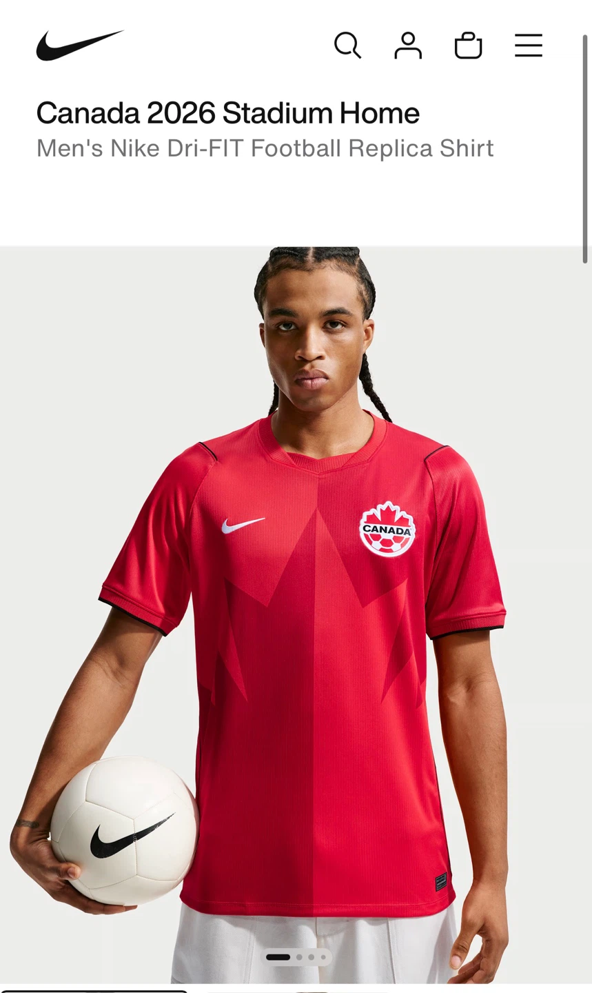 Authentic Nike Canada Soccer 2026 Stadium Home Jersey - photo 2