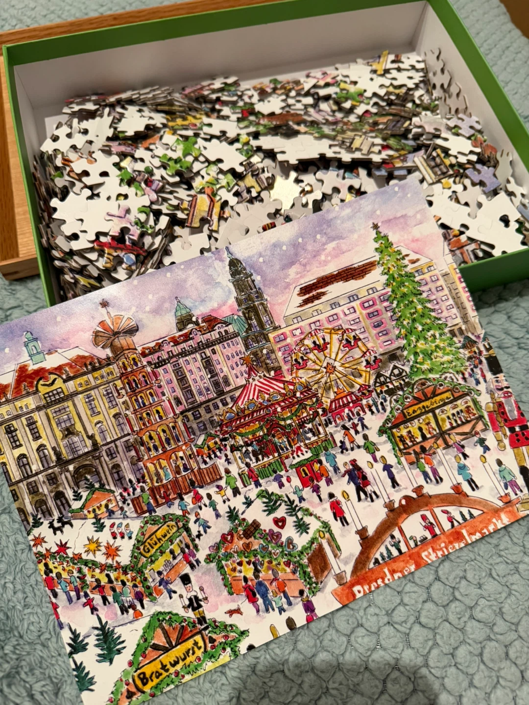 Galison Michael Storrings Christmas Market Puzzle - 1000 Pieces - photo 3