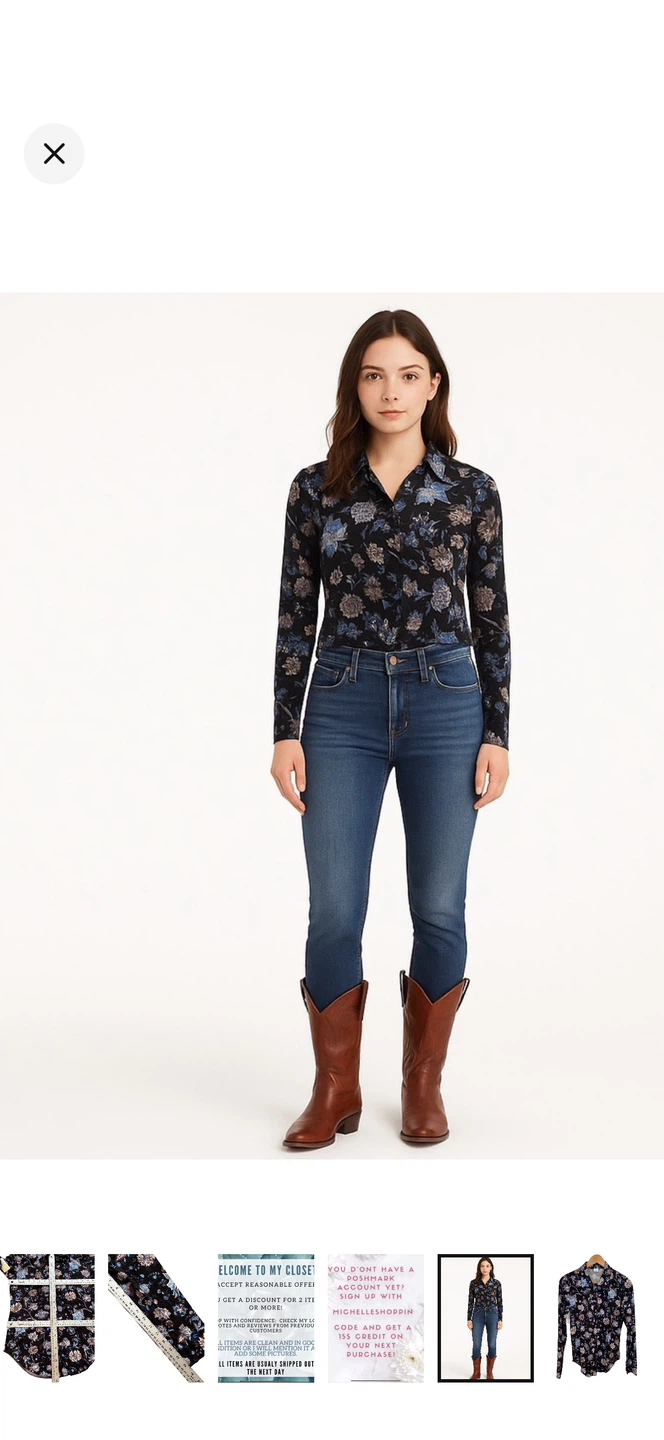 Large Wilfred Floral Button-Up Shirt - photo 5