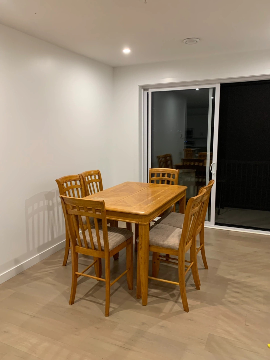 Wooden Dining Table with 8 Chairs - photo 2