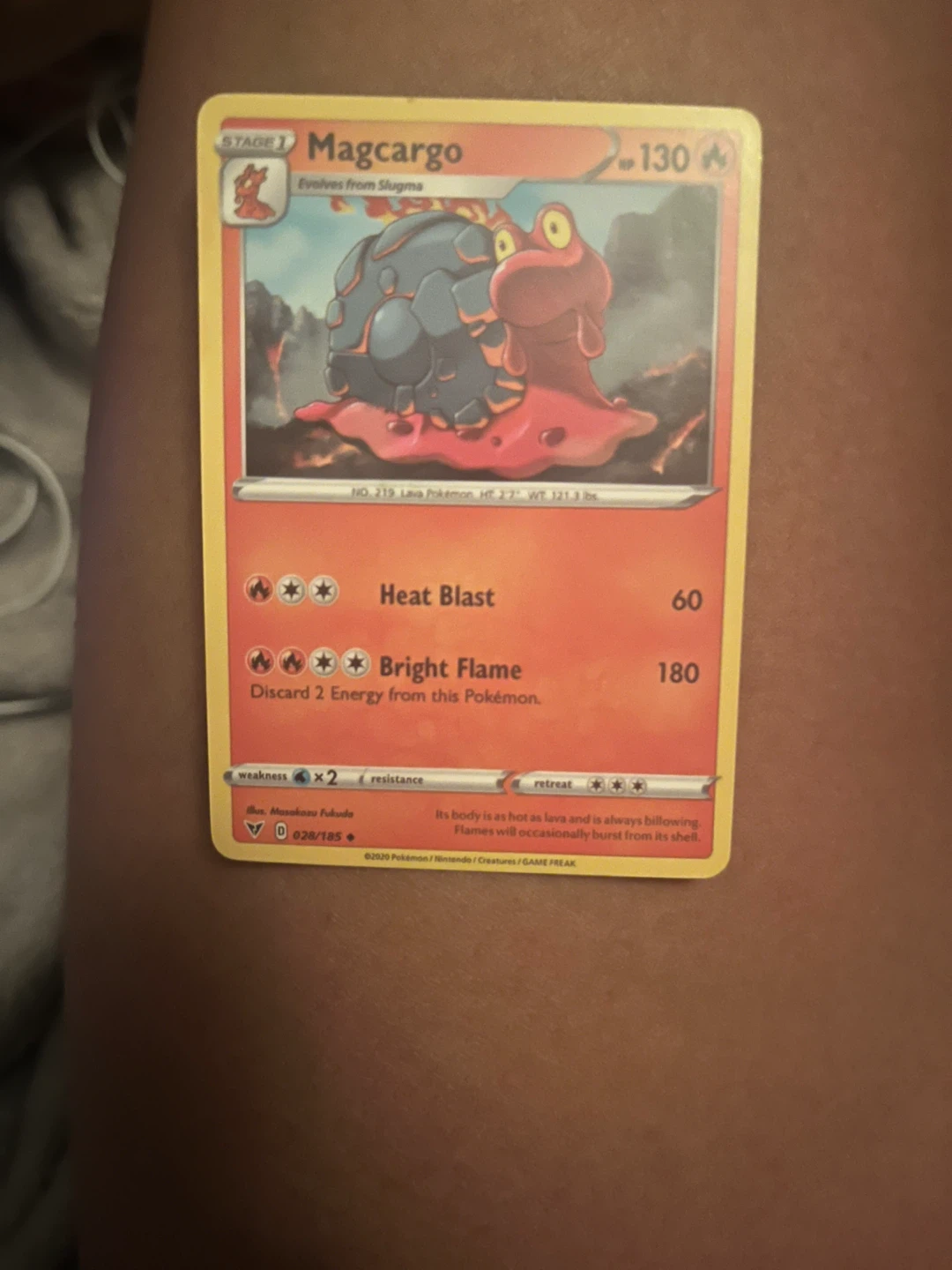 Magcargo Pokémon Card 028/185