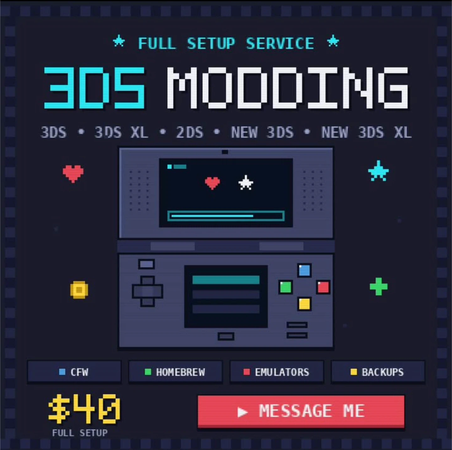 3DS Modding Full Setup Service