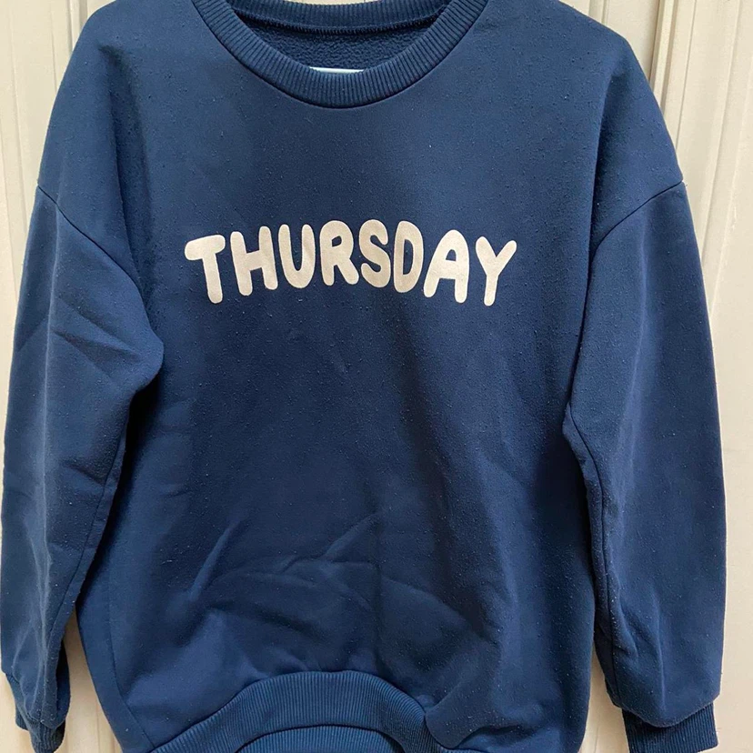 Navy "Thursday" Crewneck Sweatshirt