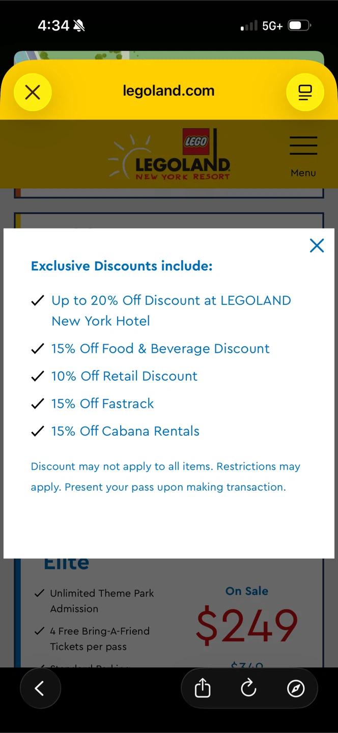 LEGOLAND New York Resort Gold Pass - photo 2