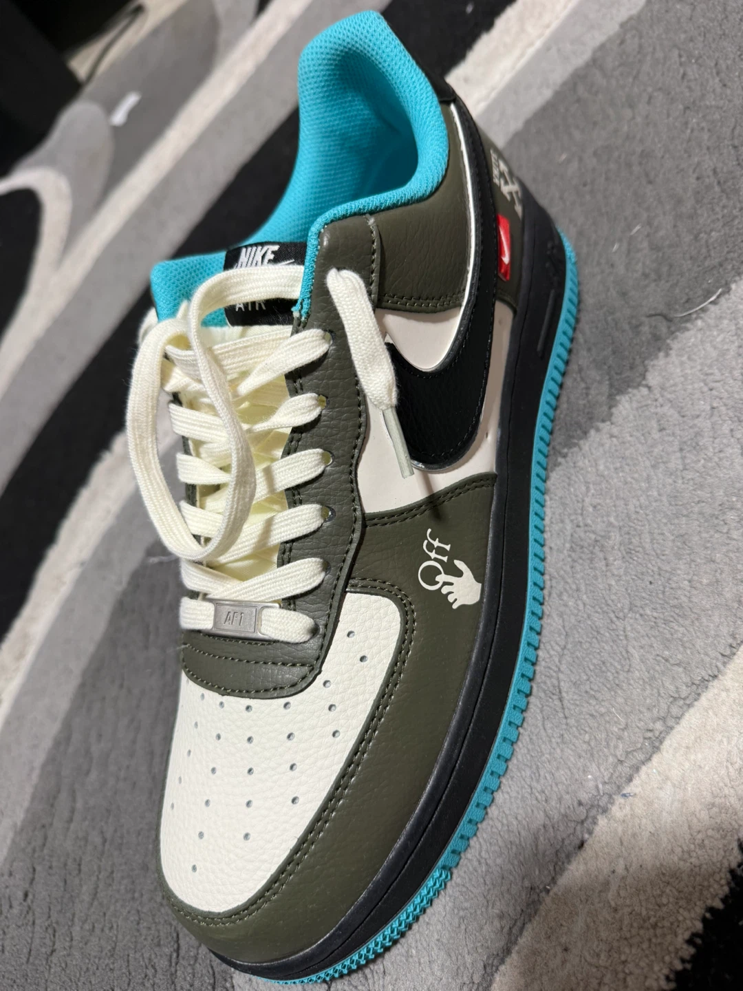 Nike Air Force 1 "LAZARE" Custom Sneakers - photo 5