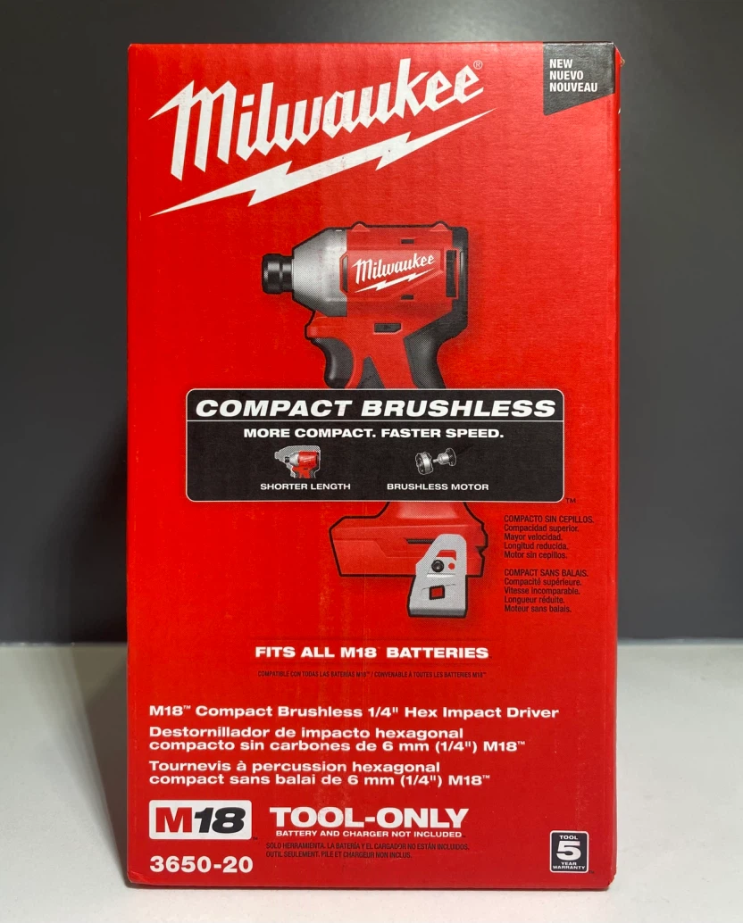 Milwaukee M18 Compact Brushless 1/4" Hex Impact Driver