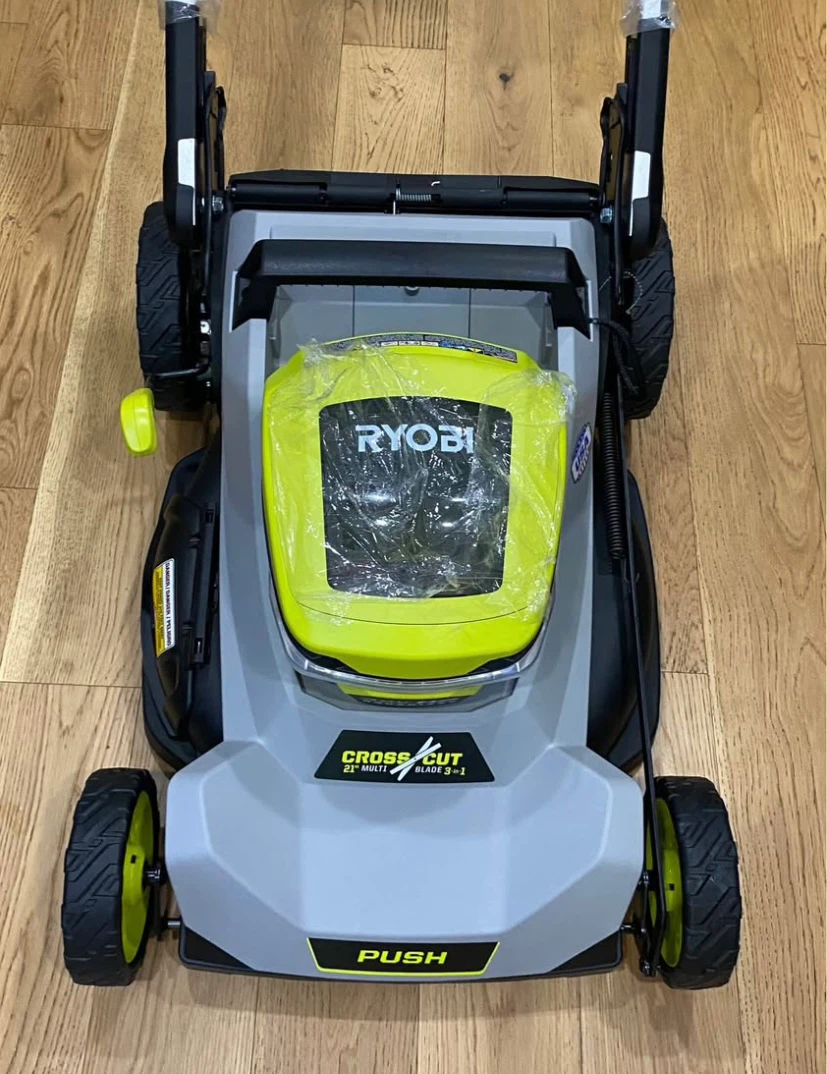 Ryobi 21" Cross-Cut Multi-Blade Push Lawn Mower