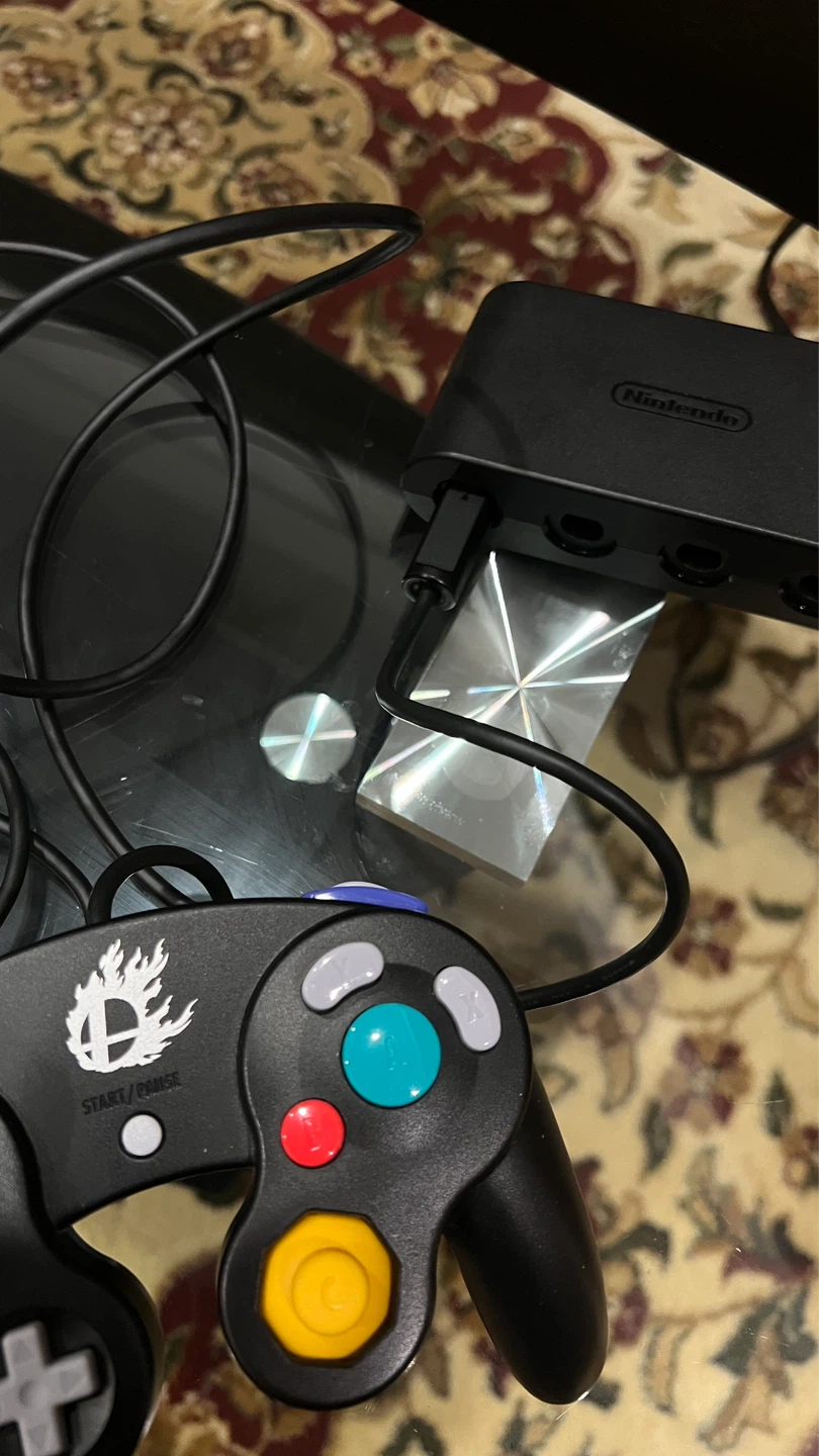 Nintendo GameCube Controller Smash Bros Edition + Adapter - photo 4