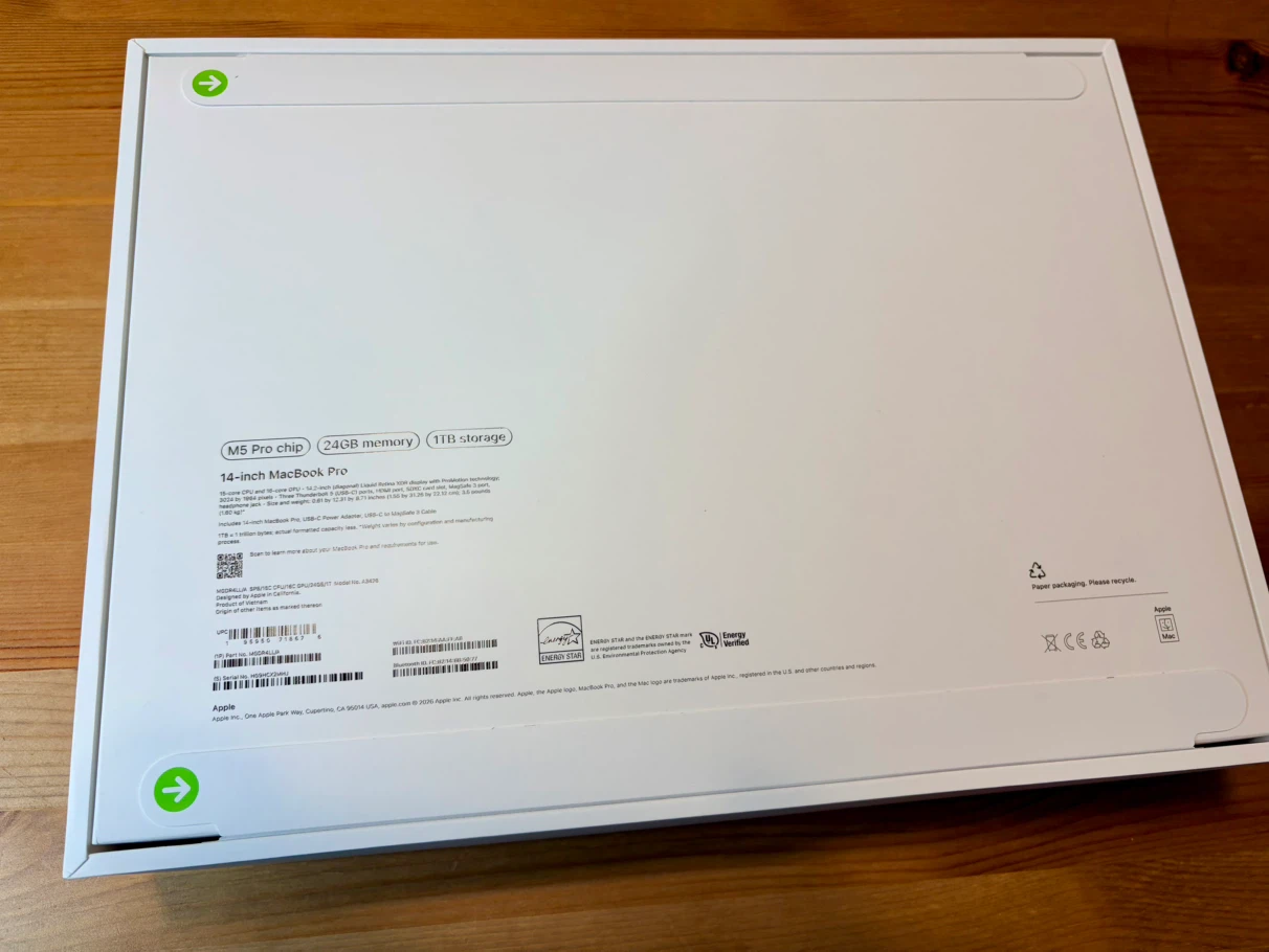 (New) AppleCare+ MacBook Pro 14” M5 Pro 24GB RAM / 1TB SSD - photo 2