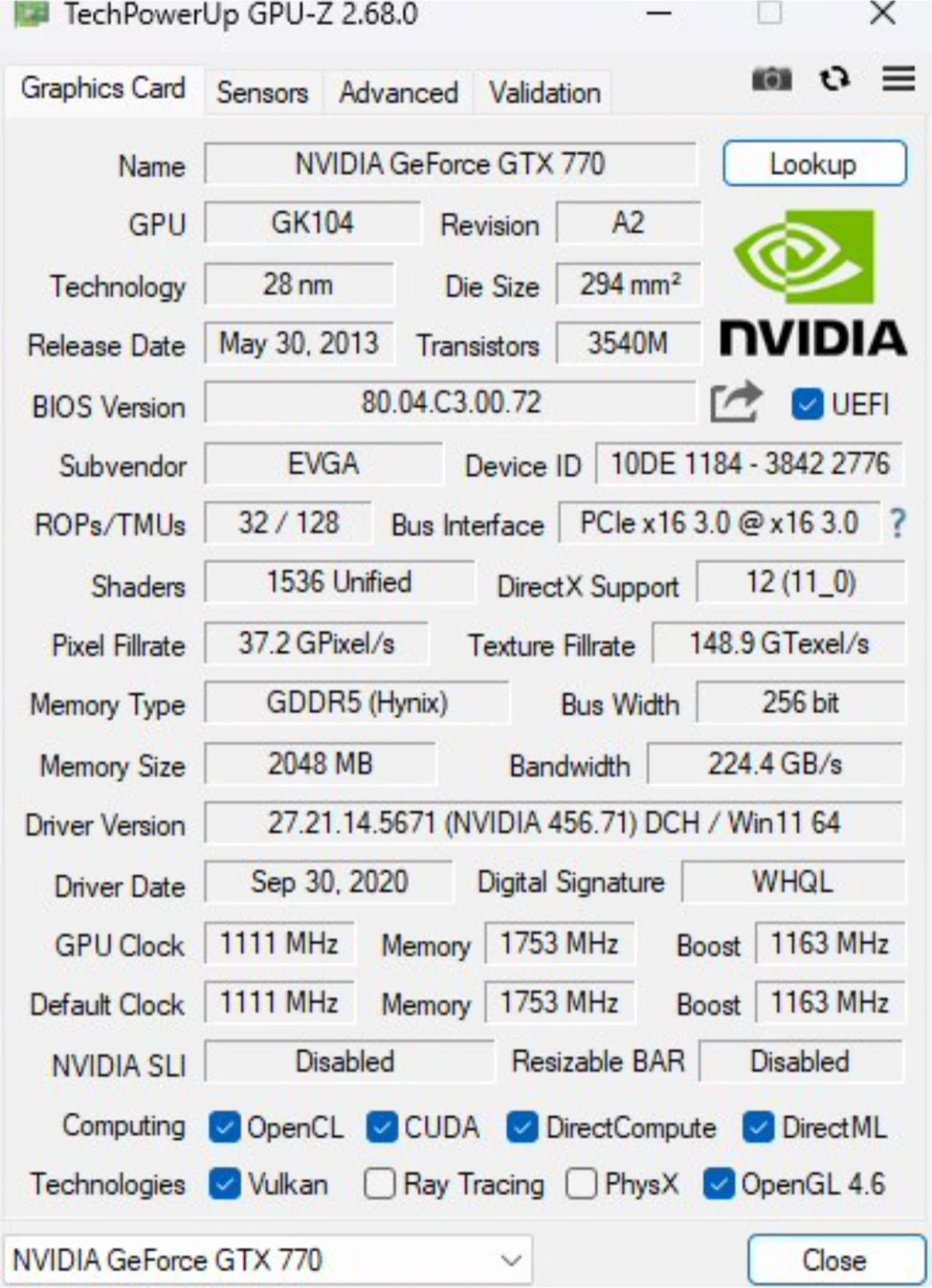 NVIDIA GeForce GTX 770 SC w/ ACX Cooler Graphics Card - photo 5