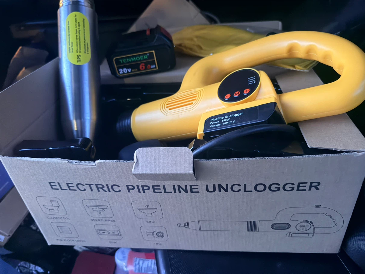 Electric Pipeline Unclogger with Battery - photo 2