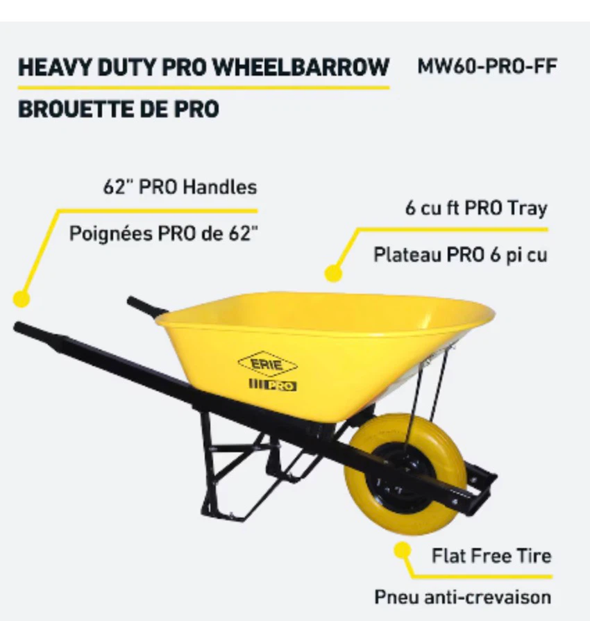Erie Pro Wheelbarrow