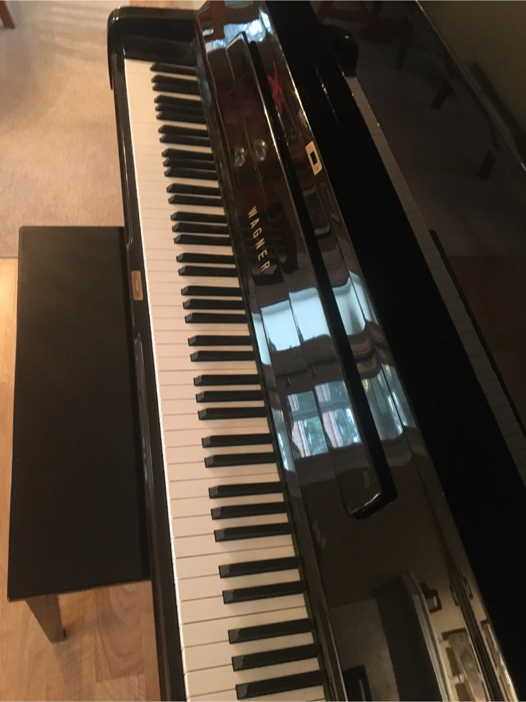 Pristine Wagner Upright Piano with Bench - photo 3
