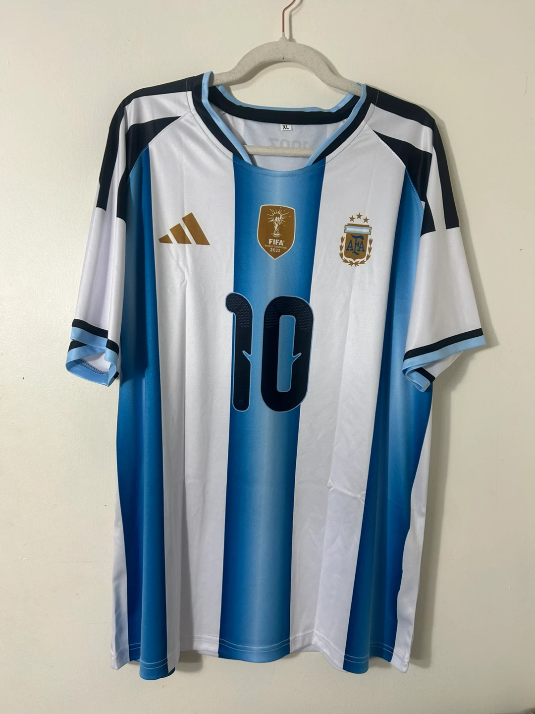 Adidas Argentina Messi 10 Soccer Jersey XL