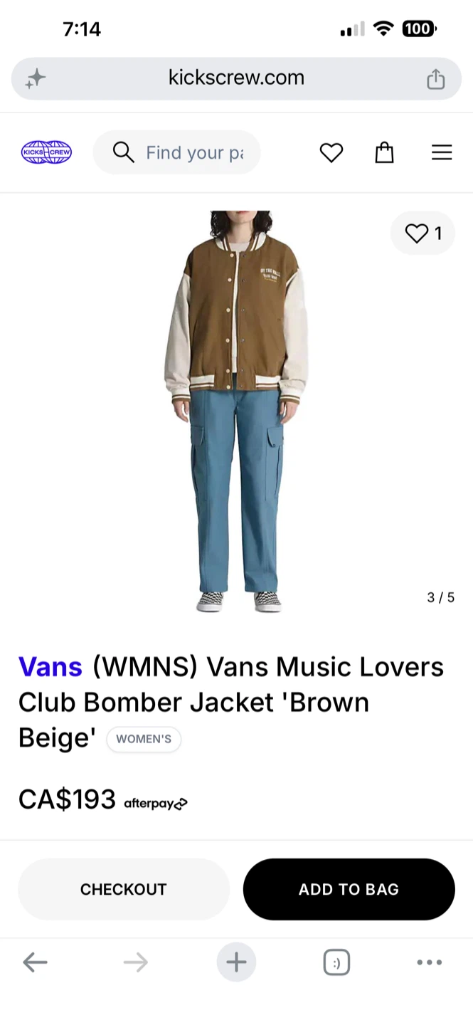 [NEW] Vans Off The Wall Music Lovers Club Bomber