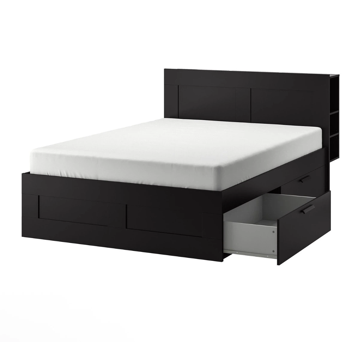 Ikea Brimnes Queen Bed Frame- Comes with mattress