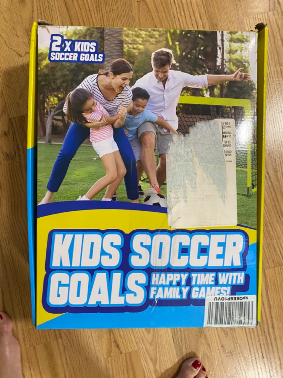 2x Kids Soccer Goals - Happy Family Games!