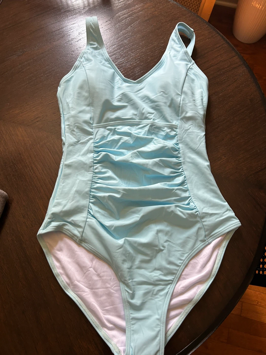 Light Blue One-Piece Swimsuit