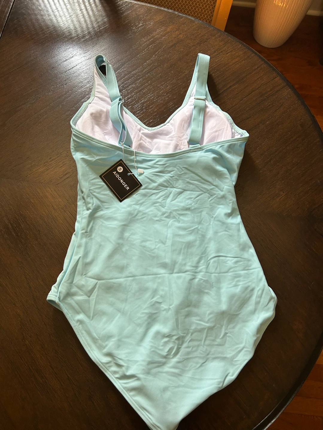 Light Blue One-Piece Swimsuit - photo 2