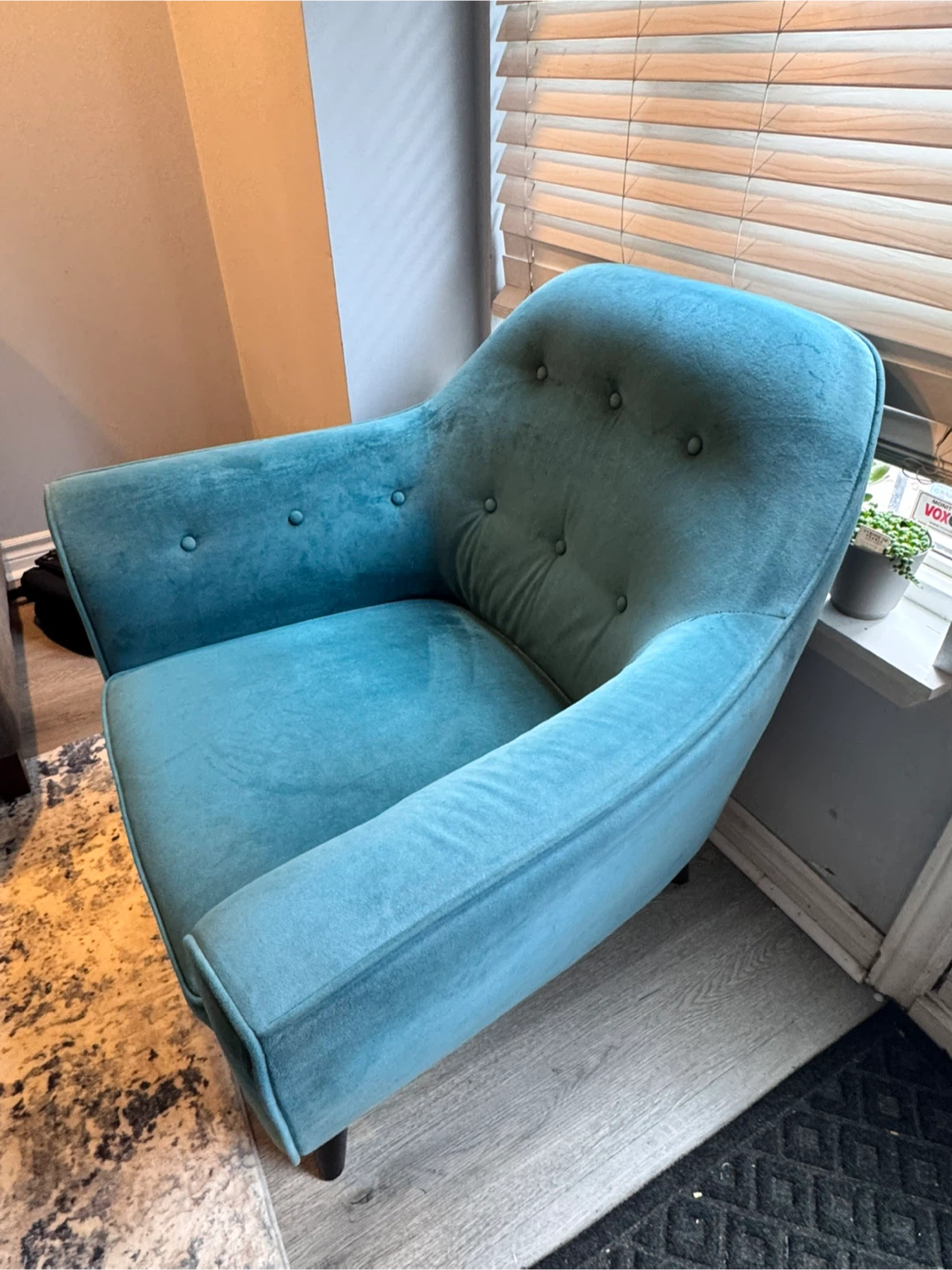 Teal accent chair -DYI - photo 2