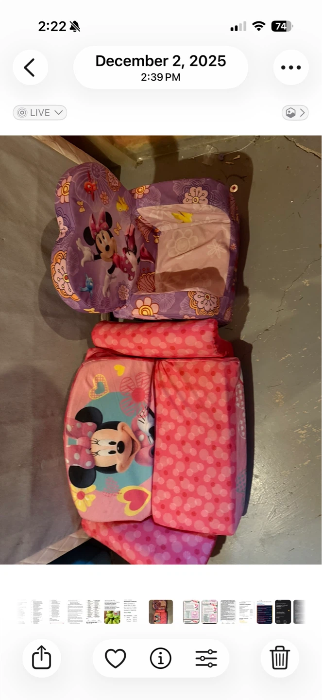 Disney Minnie Mouse Toddler Lounger