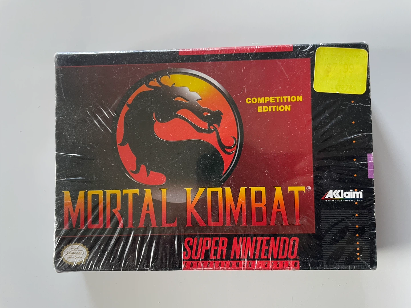 Mortal Kombat Competition Edition Super Nintendo Game