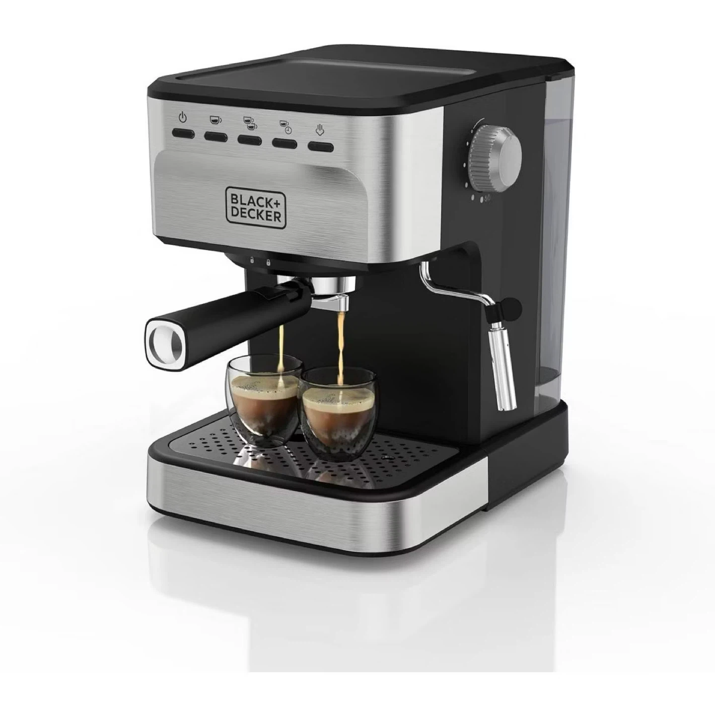 Black+Decker Semi-Automatic 15 Bar Espresso and Cappuccino Maker