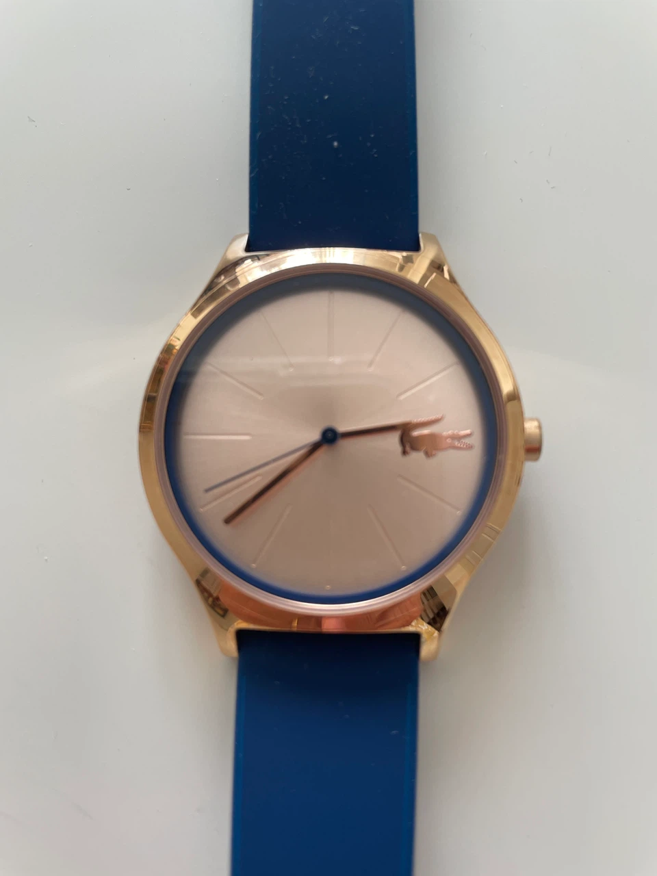Lacoste Rose Gold Watch with Blue Strap - photo 2