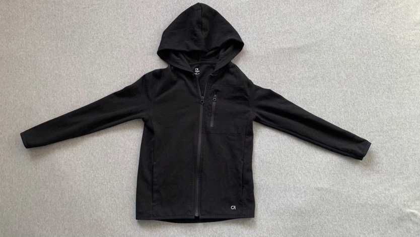 Kids GapFit Black Zip-Up Hoodie - Size M (8)