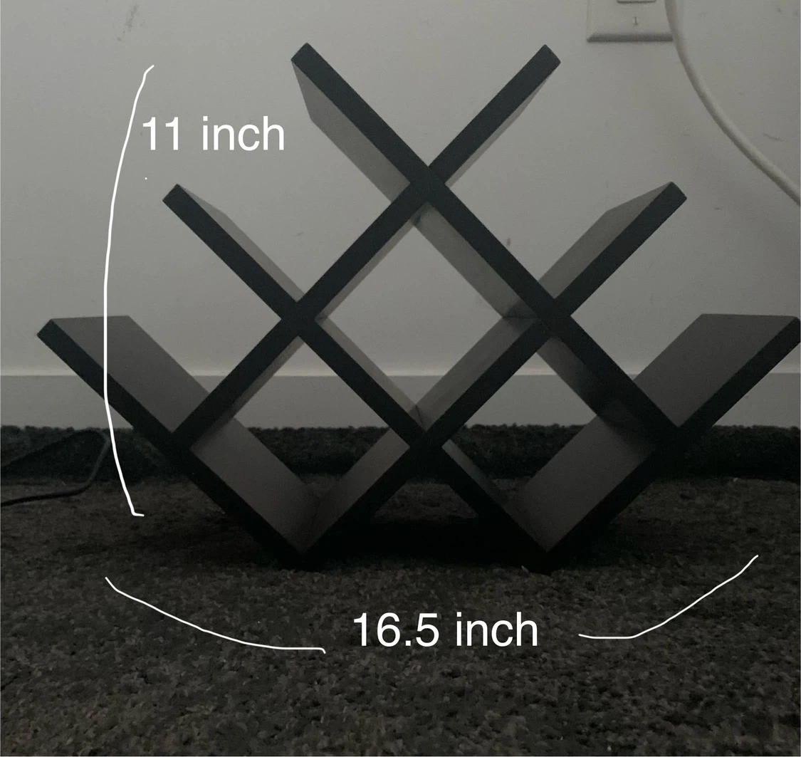 Black Wine Rack - photo 2