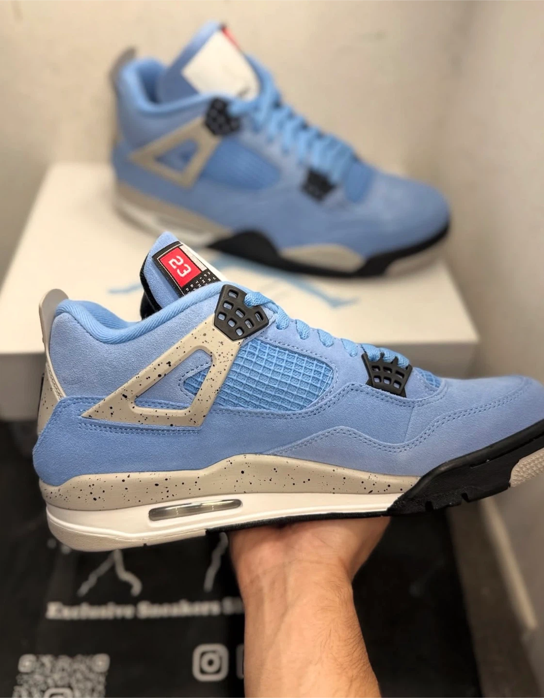 Jordan 4 university blues - photo 4