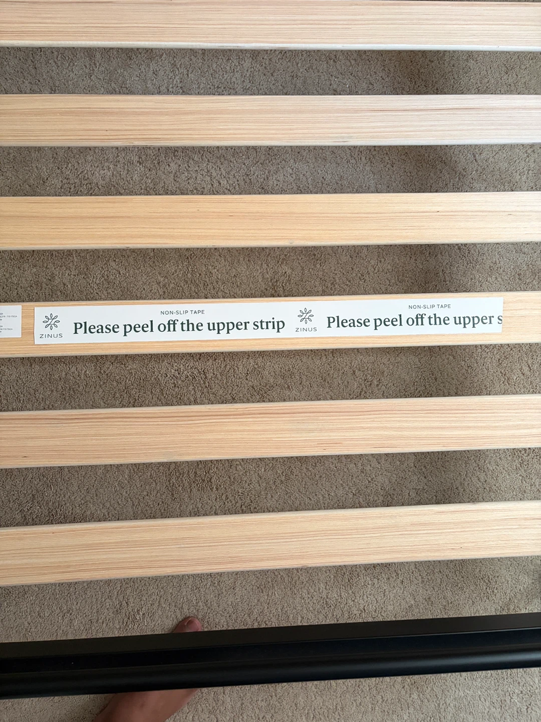 Zinus Twin Metal Bed Frame with Wooden Slats - photo 5