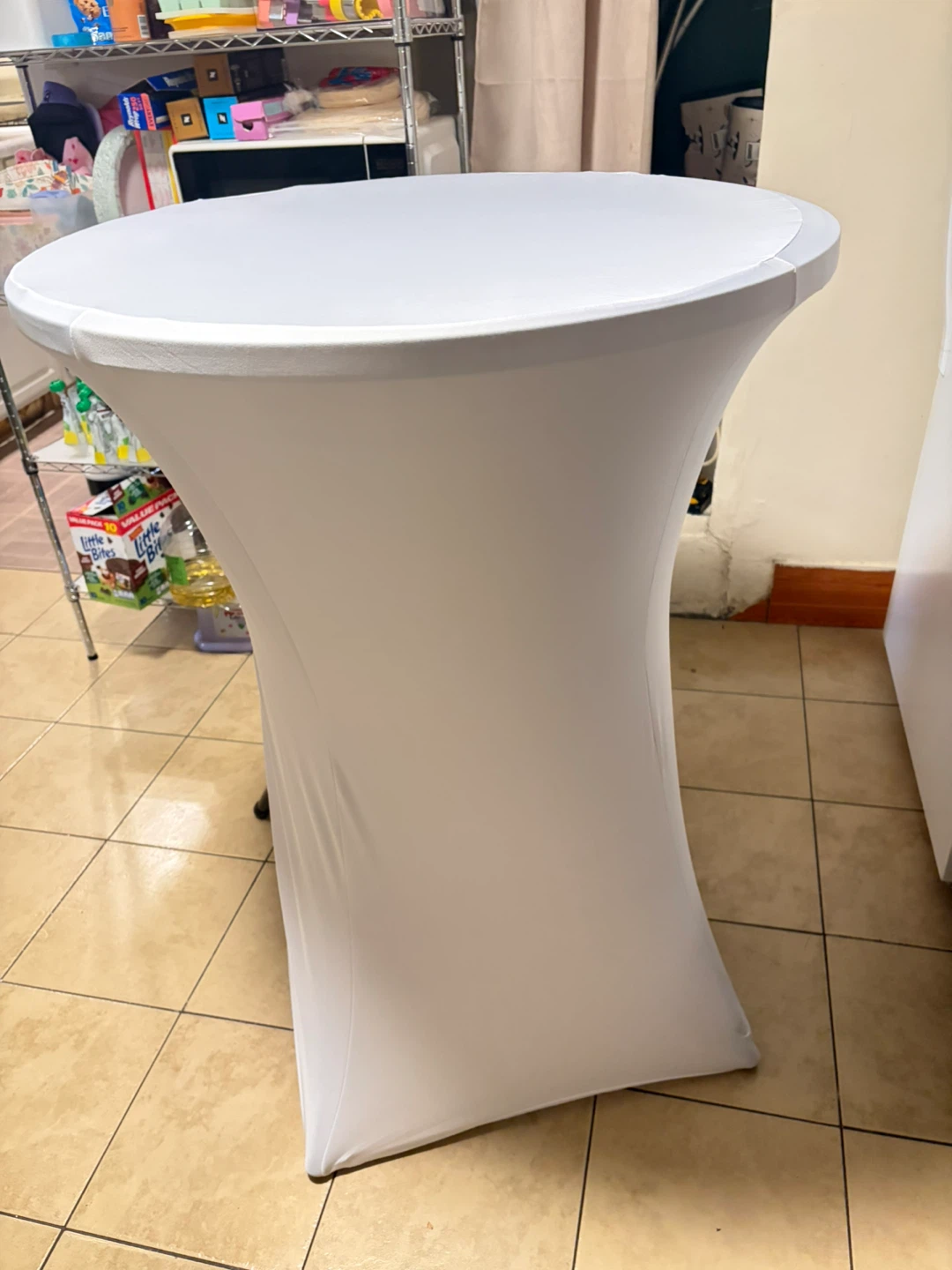 Black Round Folding Cocktail Table - photo 3
